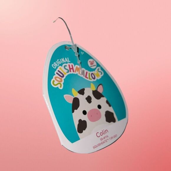 NWT Colin the Cow Valentines Squishmallow 5” (Heart Spots On Booty) - Picture 2 of 4